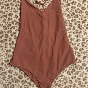 Benoa Swim One Piece in Warm Brown